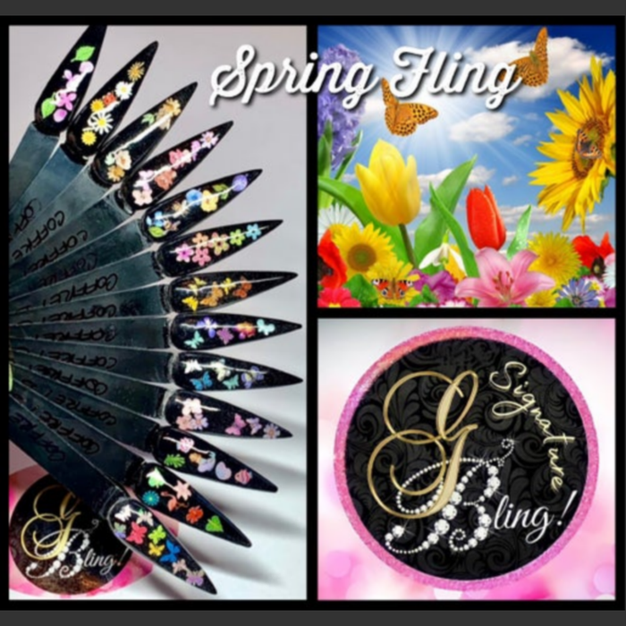 Coffret Spring Fling, GBling, Nail Art, Décoration d'ongles