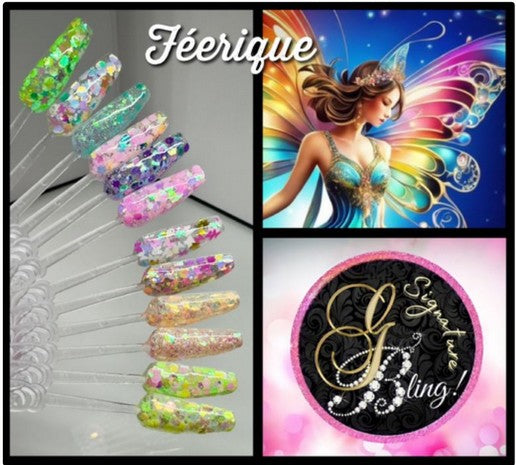Coffret de paillettes thématique “Féerique”, GBling, Nail Art, Décoration ongles