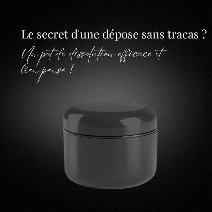 Pot avec éponge 5 trous, Pot à dissout résine avec éponge 5 trous, Pot (8oz)+Éponge pour Fonte, Pot éponge, pot de dissolution, Pot pour éponge et acétone, pot de fonte,