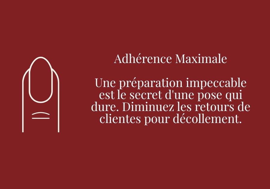 Une préparation des ongles impeccable Rouge Vernis